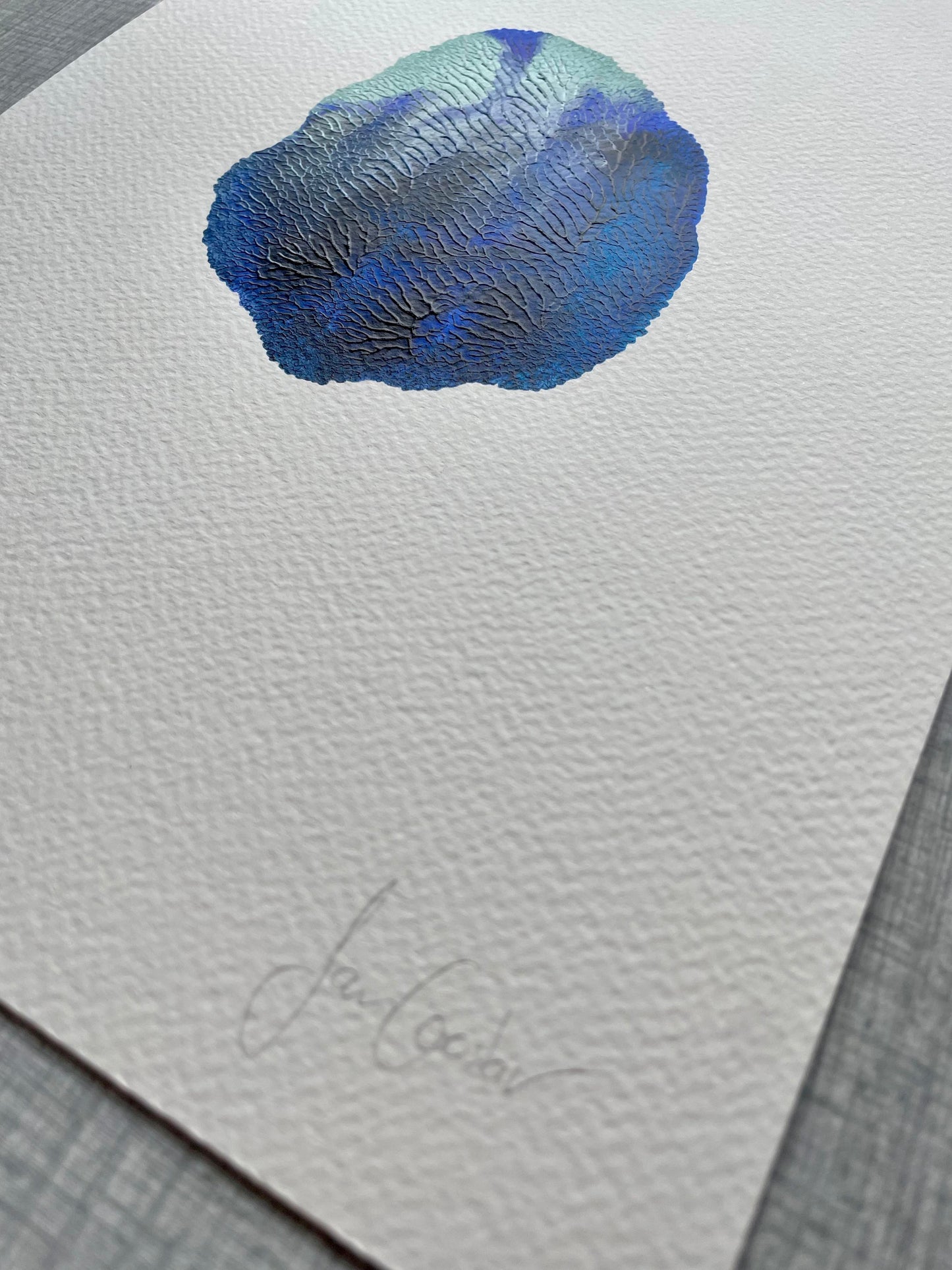 My Ocean Blue Heart 10/10 - A4