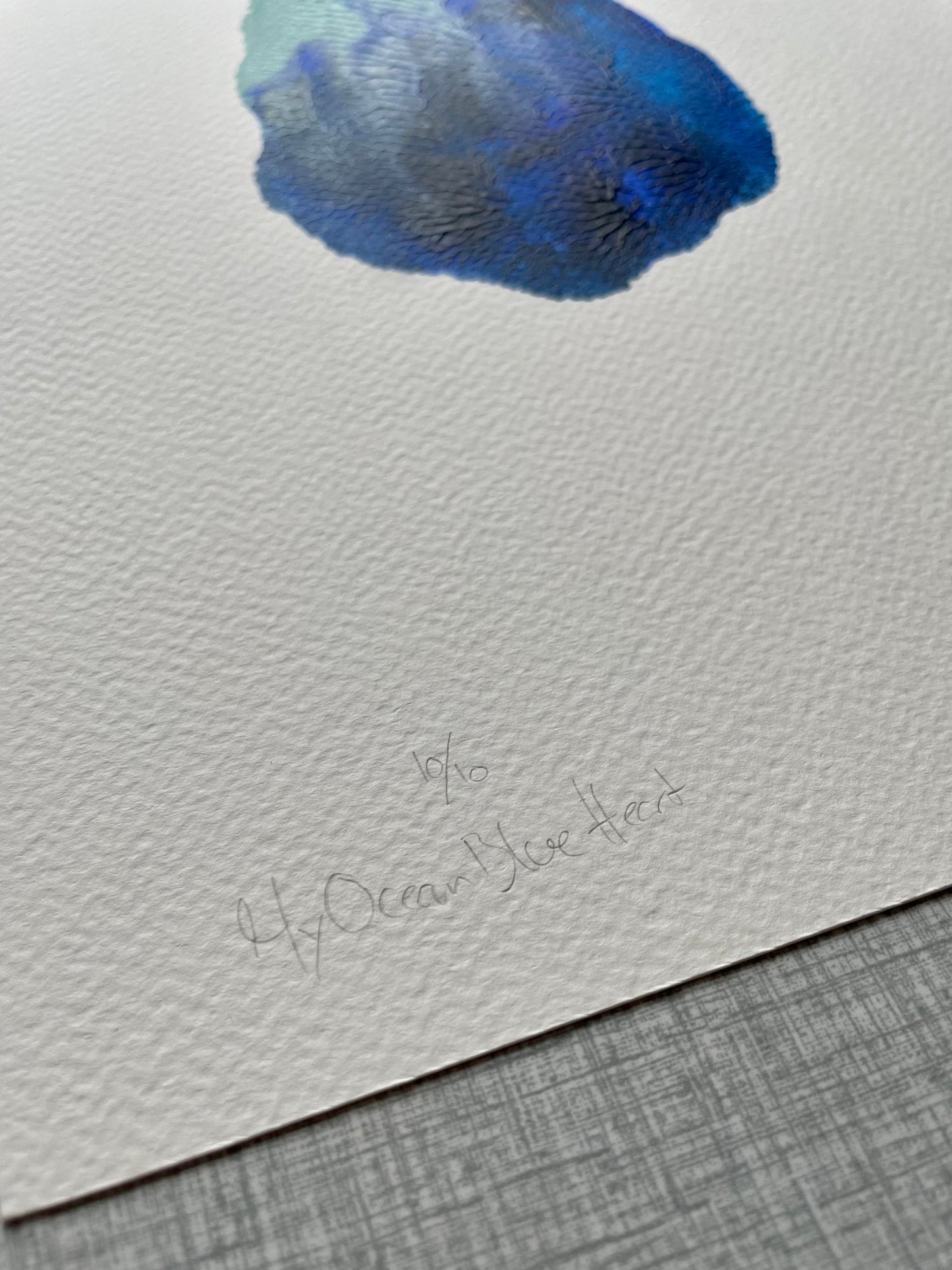 My Ocean Blue Heart 10/10 - A4