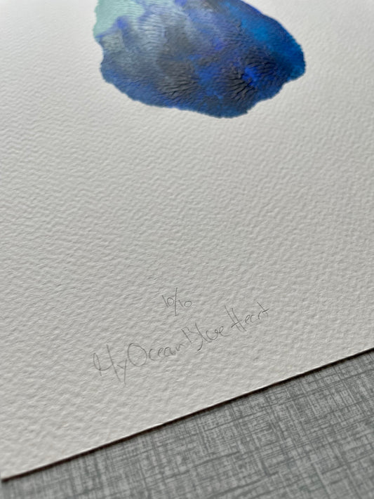 My Ocean Blue Heart 10/10 - A4