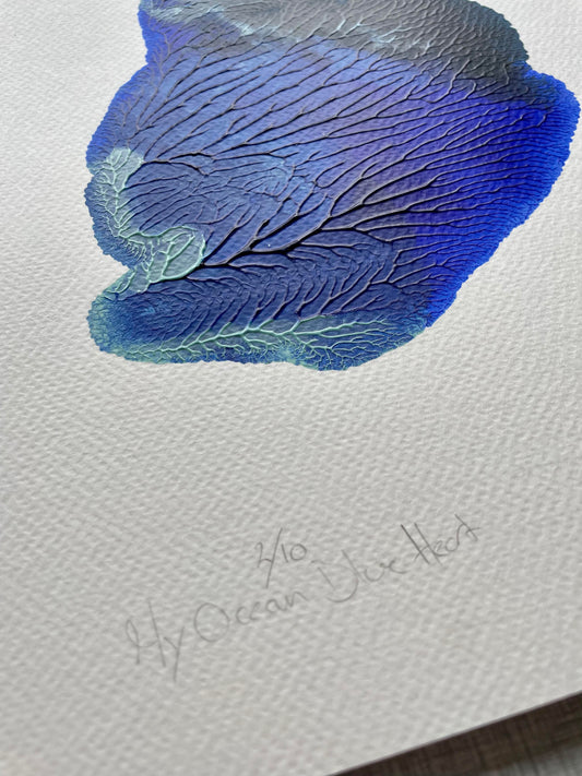 My Ocean Blue Heart 2/10 - A4