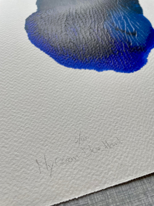 My Ocean Blue Heart 3/10 - A4