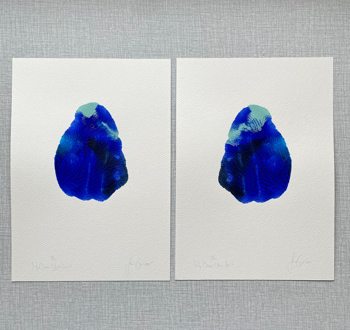 My Ocean Blue Heart 8/10 - A4