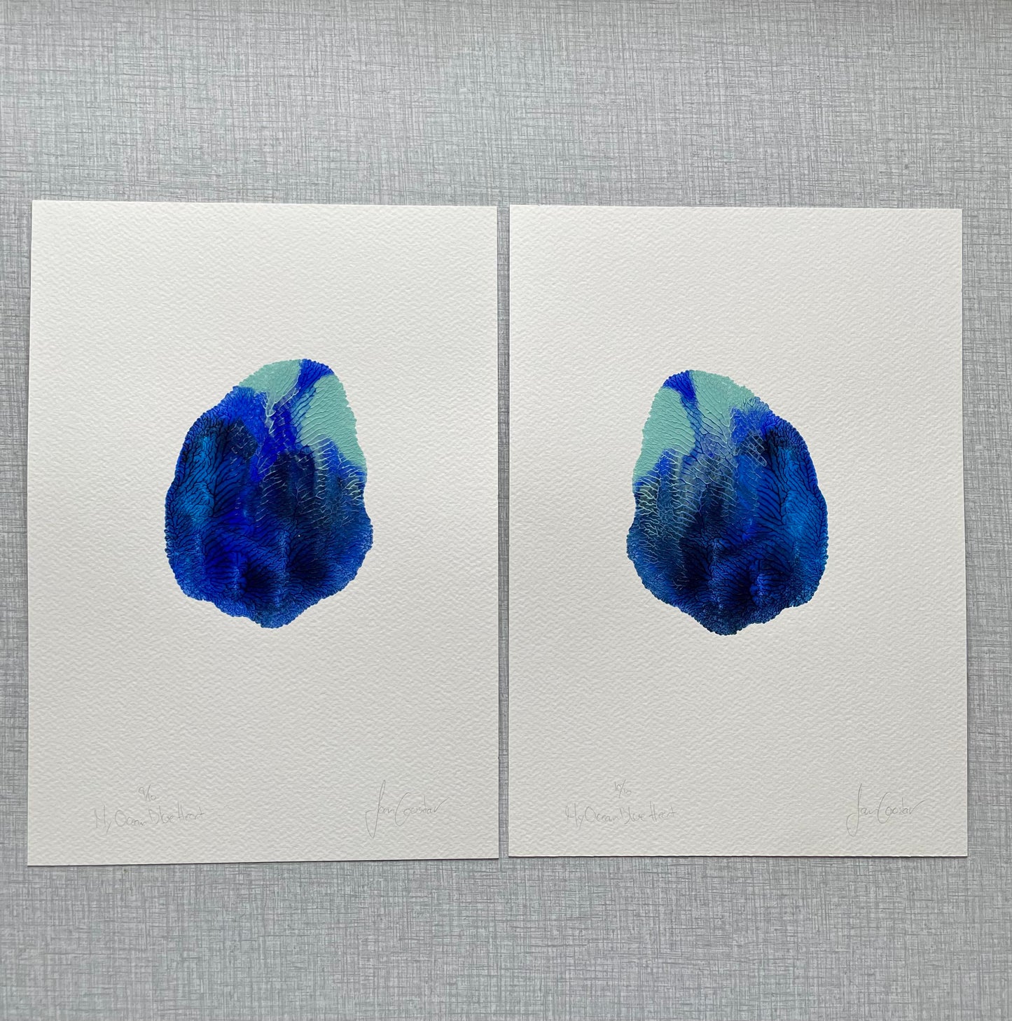 My Ocean Blue Heart 9/10 - A4