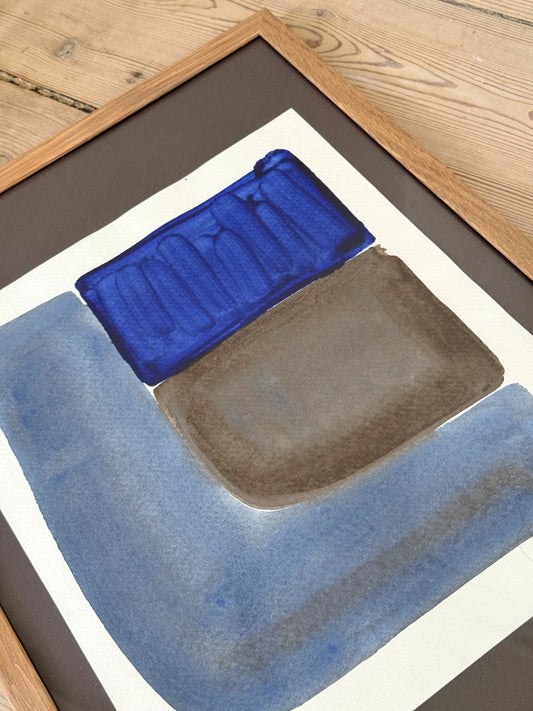 HORIZONT / Fragment 04 Blue on Brown