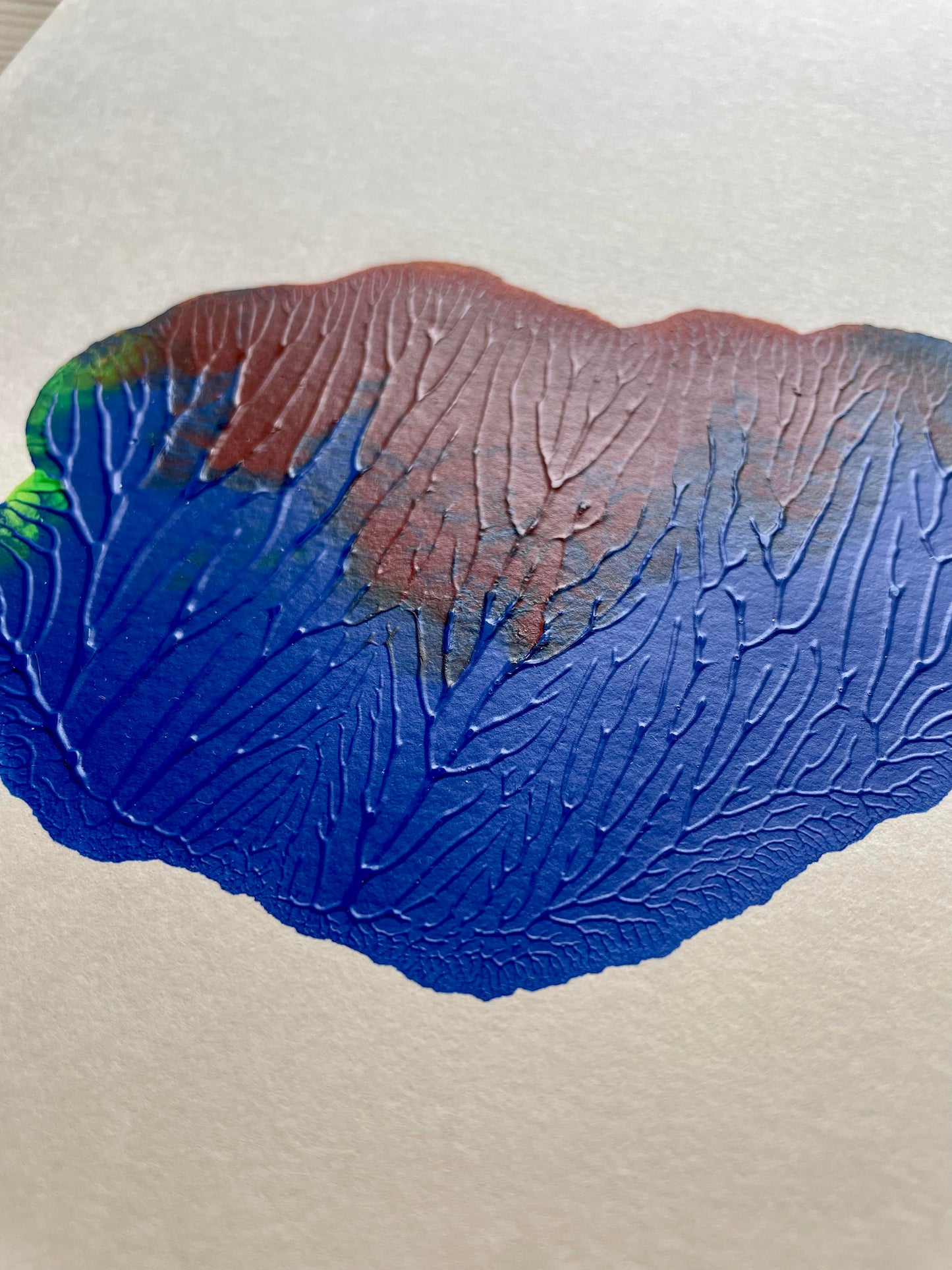 A4 / Blue on beige 2