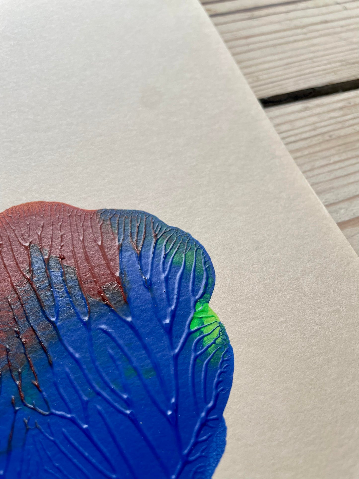 A4 / Blue on beige 1