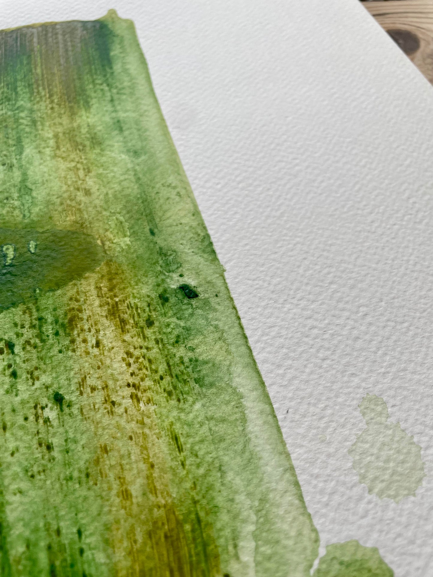 A3 / Green brush stroke