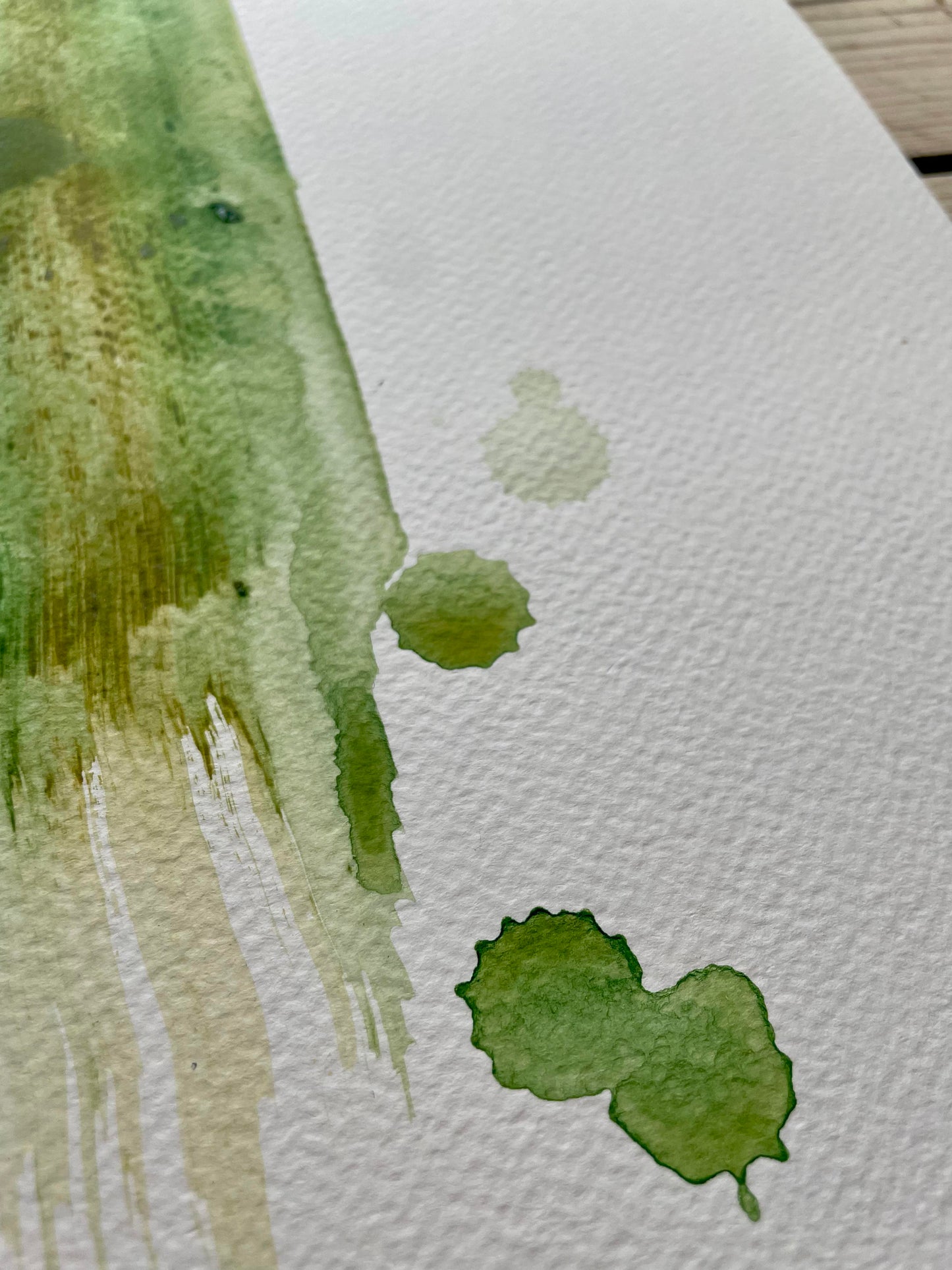 A3 / Green brush stroke