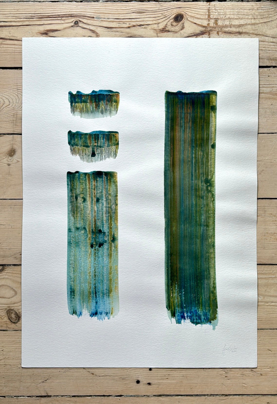 Pathways / Teal & Green 02 - 50% OFF