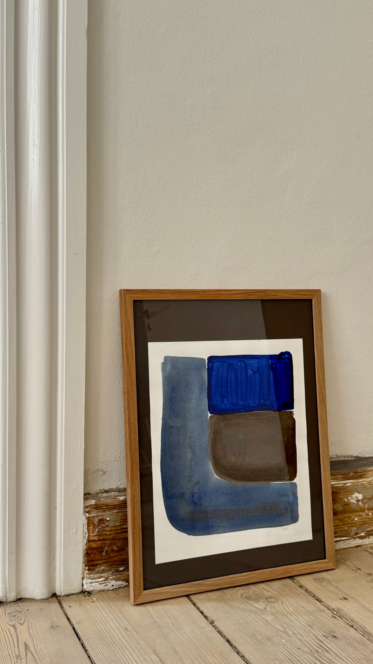 HORIZONT / Fragment 04 Blue on Brown